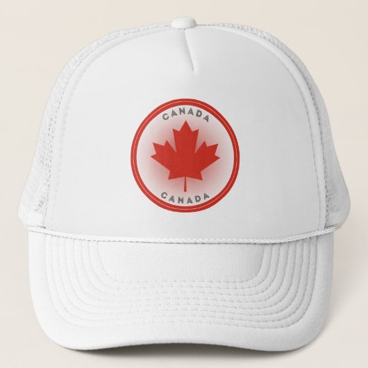 Canada Maple Leaf Circle Shape Trucker Pet (Voorkant)