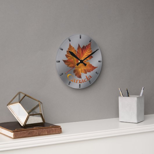 Canada Maple Leaf Clock Canada Souvenir Wall klok (Kantoor)