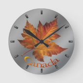 Canada Maple Leaf Clock Canada Souvenir Wall klok (Voorkant)