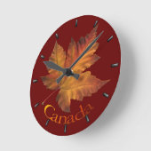 Canada Maple Leaf Clock Canada Souvenir Wall klok (Hoek)