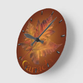 Canada Maple Leaf Clock Canada Souvenir Wall klok (Hoek)