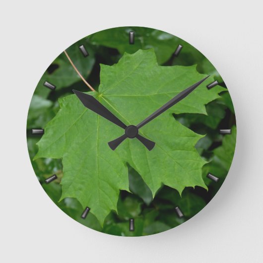 Canada Maple Leaf Clock Canada Souvenir Wall klok (Voorkant)