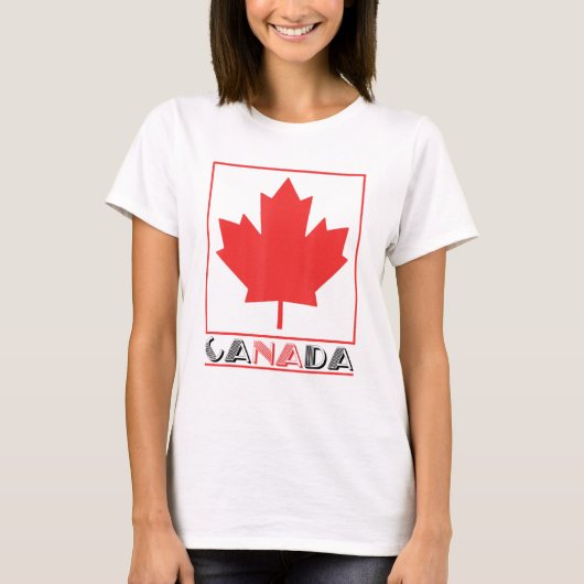 Canada Maple Leaf Country Canada T-shirt (Voorkant)