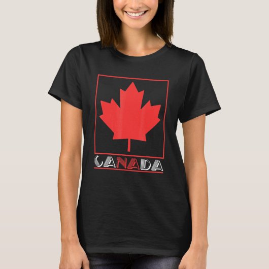Canada Maple Leaf Country Canada T-shirt (Voorkant)