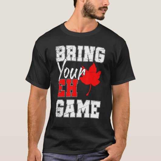 Canada Maple Leaf Country Eh Game Canada T-shirt (Voorkant)