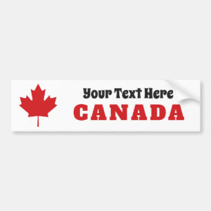Canada Maple Leaf custom bumpersticker