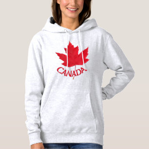 Canada Maple Leaf Dames Hoodie Hooded Sweatertrui