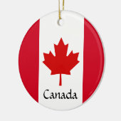 Canada Maple Leaf Design Ceramic Ornament (Links)