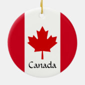 Canada Maple Leaf Design Ceramic Ornament (Achterkant)