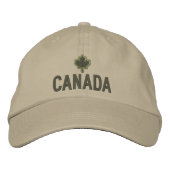 Canada Maple Leaf Embroidery Canada Geborduurde Pet (Voorkant)