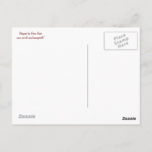 Canada Maple Leaf en Moose briefkaart (Achterkant)