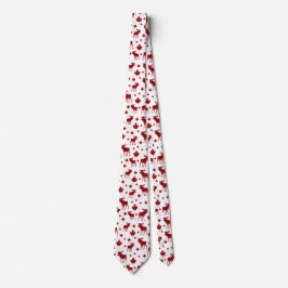Canada Maple Leaf en Moose Pattern Stropdas