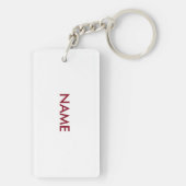 Canada Maple Leaf en Name Sleutelhanger (achterkant)