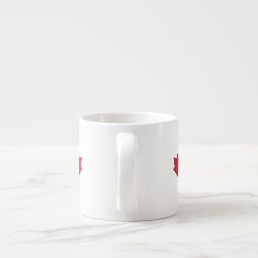 Canada Maple Leaf Espresso Cup Kop (Achterkant)