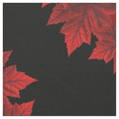 Canada Maple Leaf Fabric Custom Canada Fabric Stof (Close Up)