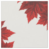 Canada Maple Leaf Fabric Custom Canada Fabric Stof (Close Up)