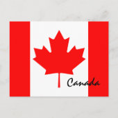 Canada Maple Leaf Flag Colors Briefkaart (Voorkant)