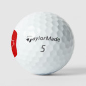 Canada Maple Leaf geparkeerd Golfballen (Logo)