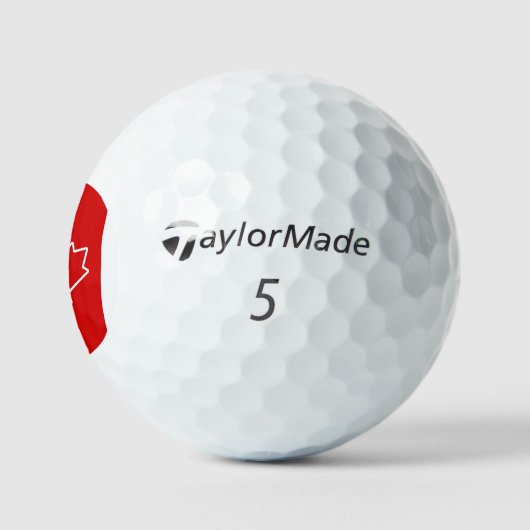 Canada Maple Leaf geparkeerd Golfballen (Logo)