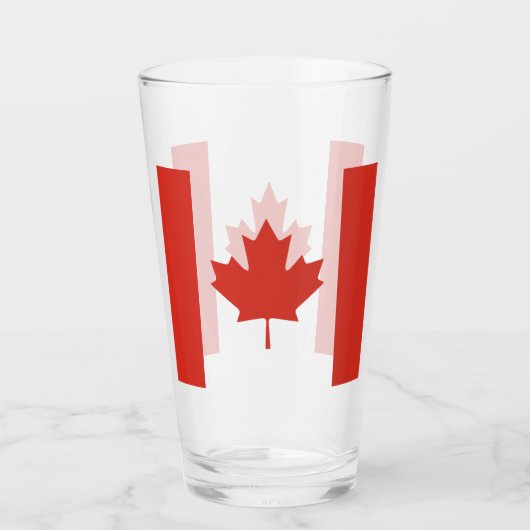 CANADA MAPLE LEAF GLAS (Achterkant)