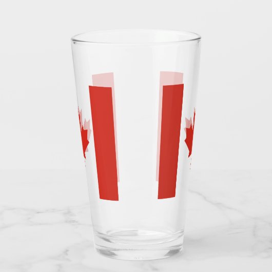 CANADA MAPLE LEAF GLAS (Links)