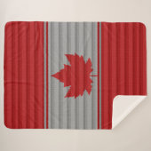 Canada Maple Leaf Gooi Deken Gebreide Print (Voorkant (horizontaal))