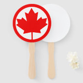 Canada Maple Leaf Handwaaier (Voorkant en achterkant)