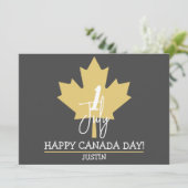 Canada Maple Leaf, Happy Canada Day, 1 juli Feestdagenkaart (Staand voorkant)