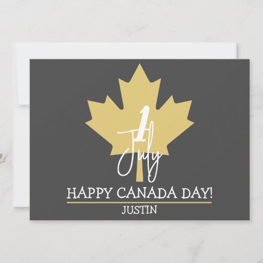 Canada Maple Leaf, Happy Canada Day, 1 juli Feestdagenkaart (Voorkant)