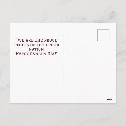 Canada Maple Leaf, Happy Canada Day, 1 juli Feestdagenkaart (Achterkant)
