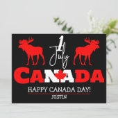 Canada Maple Leaf, Happy Canada Day, 1 juli Feestdagenkaart (Staand voorkant)