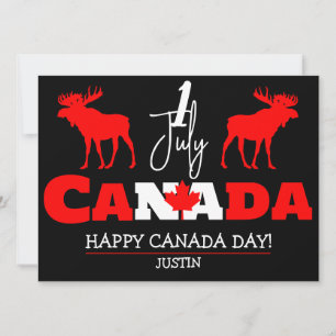 Canada Maple Leaf, Happy Canada Day, 1 juli Feestdagenkaart