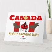 Canada Maple Leaf, Happy Canada Day, 1 juli Kaart (Voorkant)