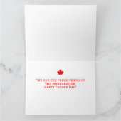 Canada Maple Leaf, Happy Canada Day, 1 juli Kaart (Binnen)