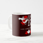 Canada Maple Leaf, Happy Canada Day, 1 juli Koffiemok (Voorkant links)