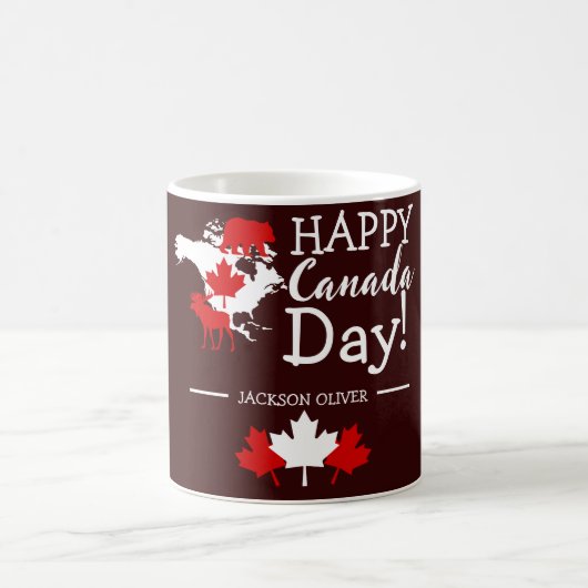 Canada Maple Leaf, Happy Canada Day, 1 juli Koffiemok (Center)