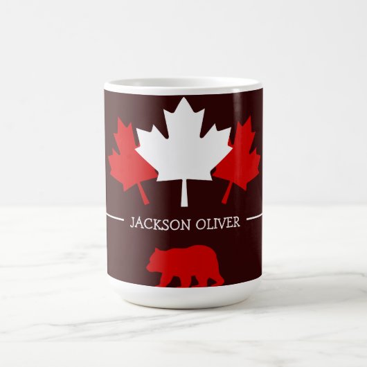 Canada Maple Leaf, Happy Canada Day, 1 juli Koffiemok (Center)