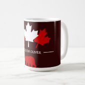 Canada Maple Leaf, Happy Canada Day, 1 juli Koffiemok (Voorkant rechts)