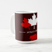 Canada Maple Leaf, Happy Canada Day, 1 juli Koffiemok (Voorkant links)