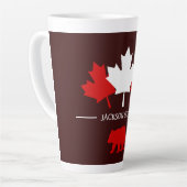 Canada Maple Leaf, Happy Canada Day, 1 juli Latte Mok (Linkerhoek)