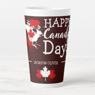 Canada Maple Leaf, Happy Canada Day, 1 juli Latte Mok