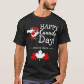 Canada Maple Leaf, Happy Canada Day, 1 juli T-shirt (Voorkant)