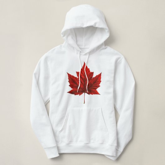 Canada Maple Leaf Hooded Sweatshirt Canada Hoodie (Design voorkant)