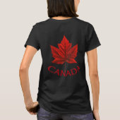 Canada Maple Leaf Hoodie Women's Canada Hoodie T-shirt (Achterkant)