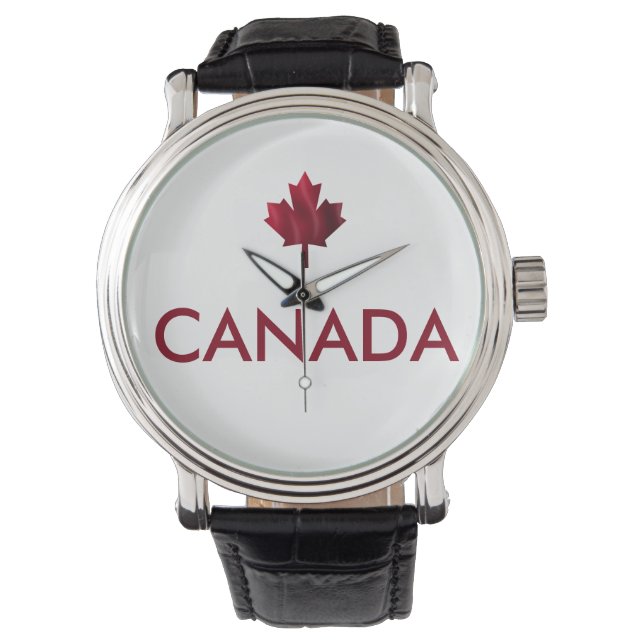 Canada Maple Leaf Horloge (Voorkant)