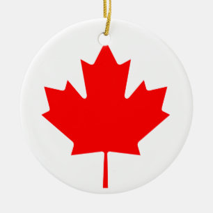 Canada Maple Leaf Keramisch Ornament