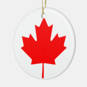 Canada Maple Leaf Keramisch Ornament (Links)