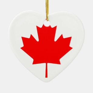 Canada Maple Leaf Keramisch Ornament