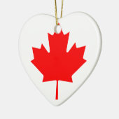 Canada Maple Leaf Keramisch Ornament (Links)