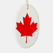 Canada Maple Leaf Keramisch Ornament (Rechts)
